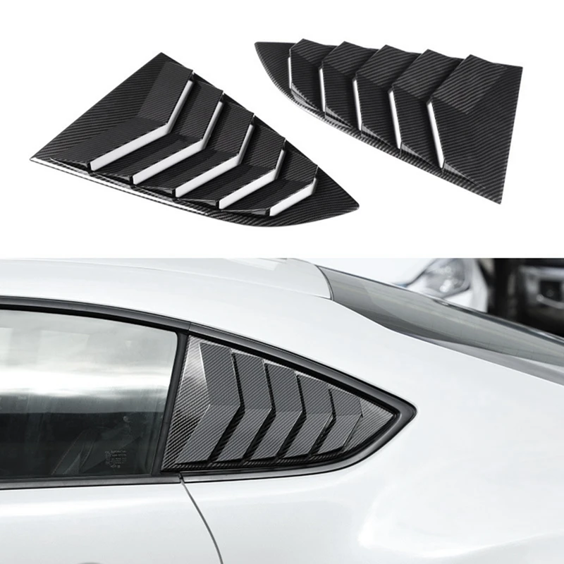 

Car Rear Triangle Blinds Windshield Sunshade For Subaru BRZ Toyota 86 2022+ Car Trim Parts Accessories Carbon Fiber Pattern