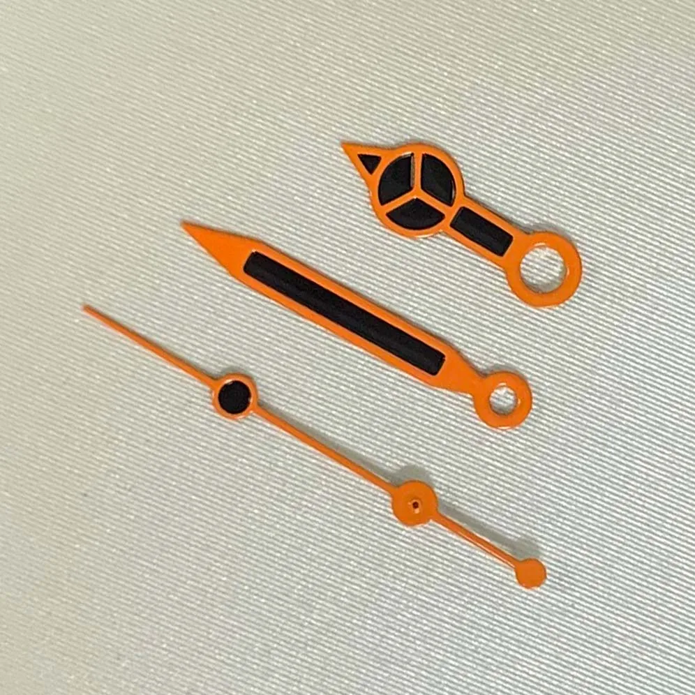 Watch Accessories Hands Red/black/green/orange/blue Edge Filled with Black Oil  Hands Suitable for NH35/36 Movement