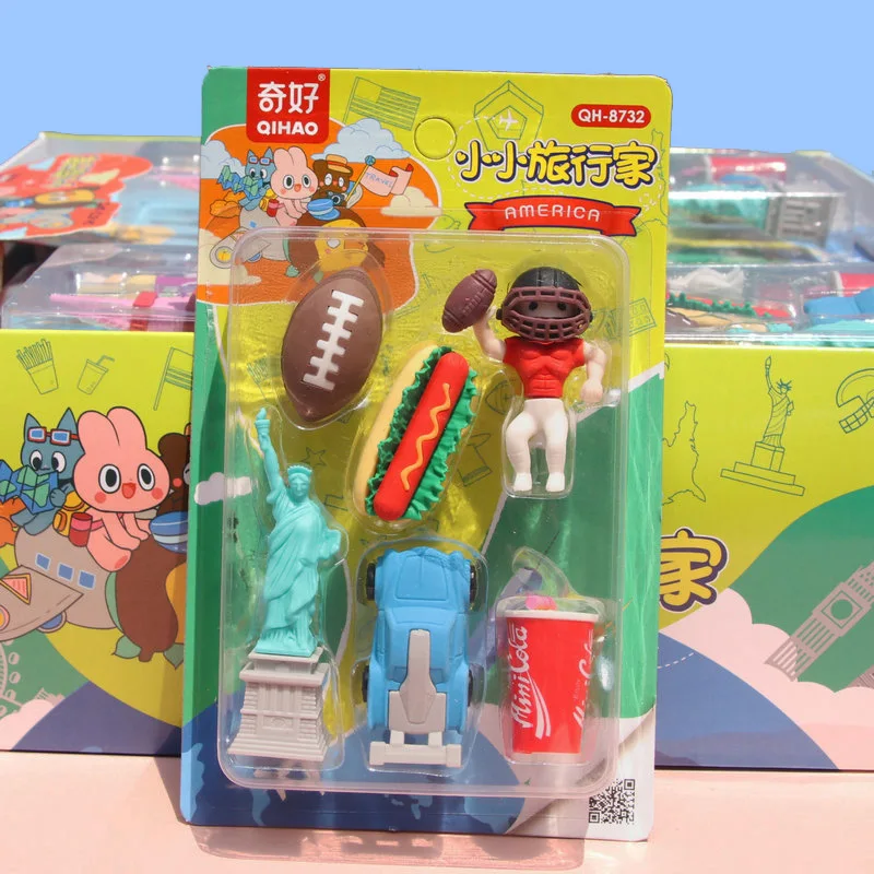 Маленький ластик набор для трехмерной разборки Подарочная коробка