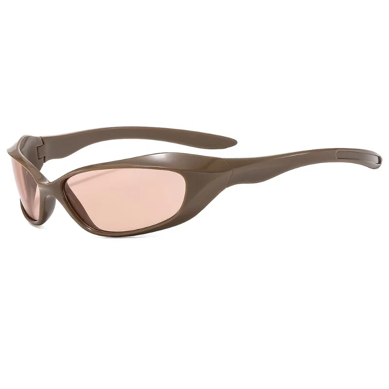 Женские модные персонализированные черные очки Y2K Millennium Punk sunglase в оправе для езды