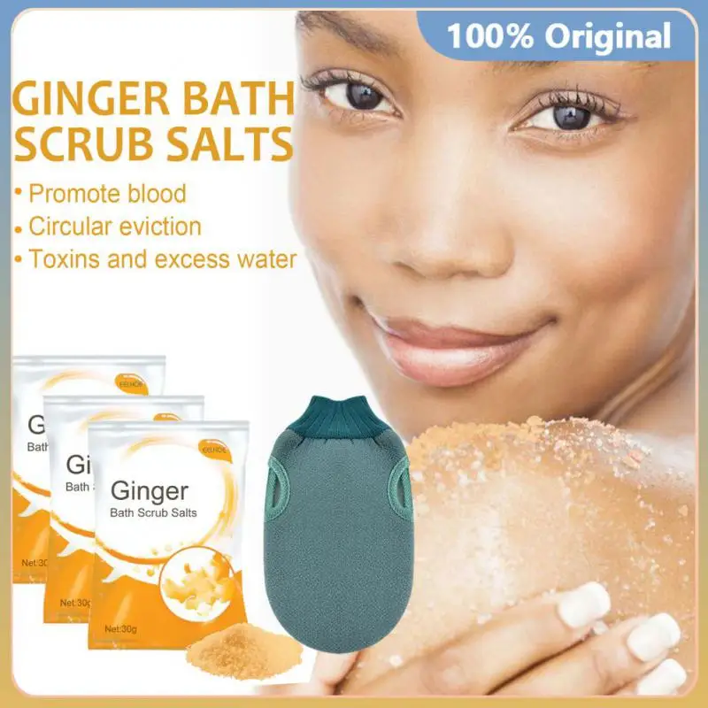 

Ginger Lymphatic Detox Slimming Bath Body Scrubs Organic Ginger Cleansing Spa Relaxation Massage Nourish Body Care Bath Salt Set