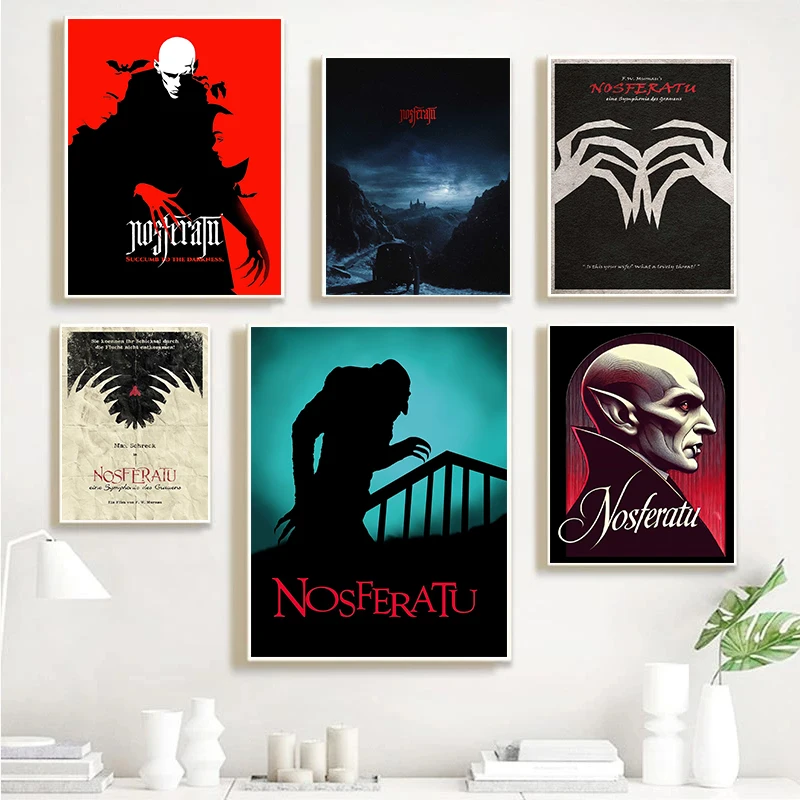 Фильм ужасов Nosferatu современные постеры с фильмами печать на холсте настенная