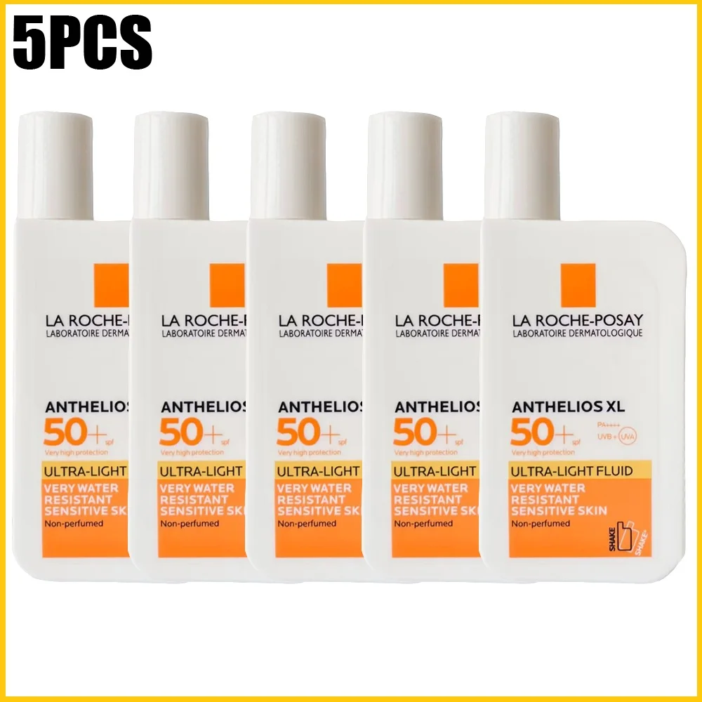 

5PCS La Roche Posay ANTHELIOS SPF 50+ Sunscreen Ultra-Light UV Protect Oil-Free Invisible Broad Spectrum Sunblock No-Tinted 50ML