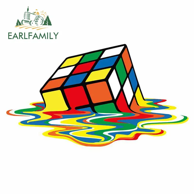 

EARLFAMILY 13 см x 7,5 см для кубика Рубика расплавленные наклейки для автомобиля мотоцикла аниме графическая наклейка устойчивая к царапинам украшение для камеры