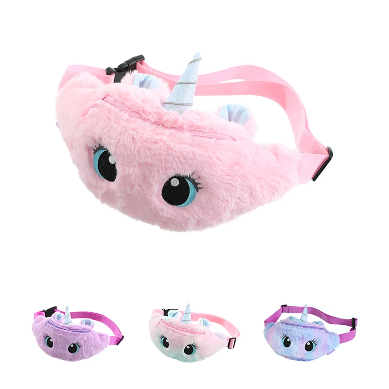 Custom Children Waist Bag Unicorn Glitter Kids' Chest Travel Bags Casual Cross Body Fanny Pack Belt Bag Crossbody Wholesale