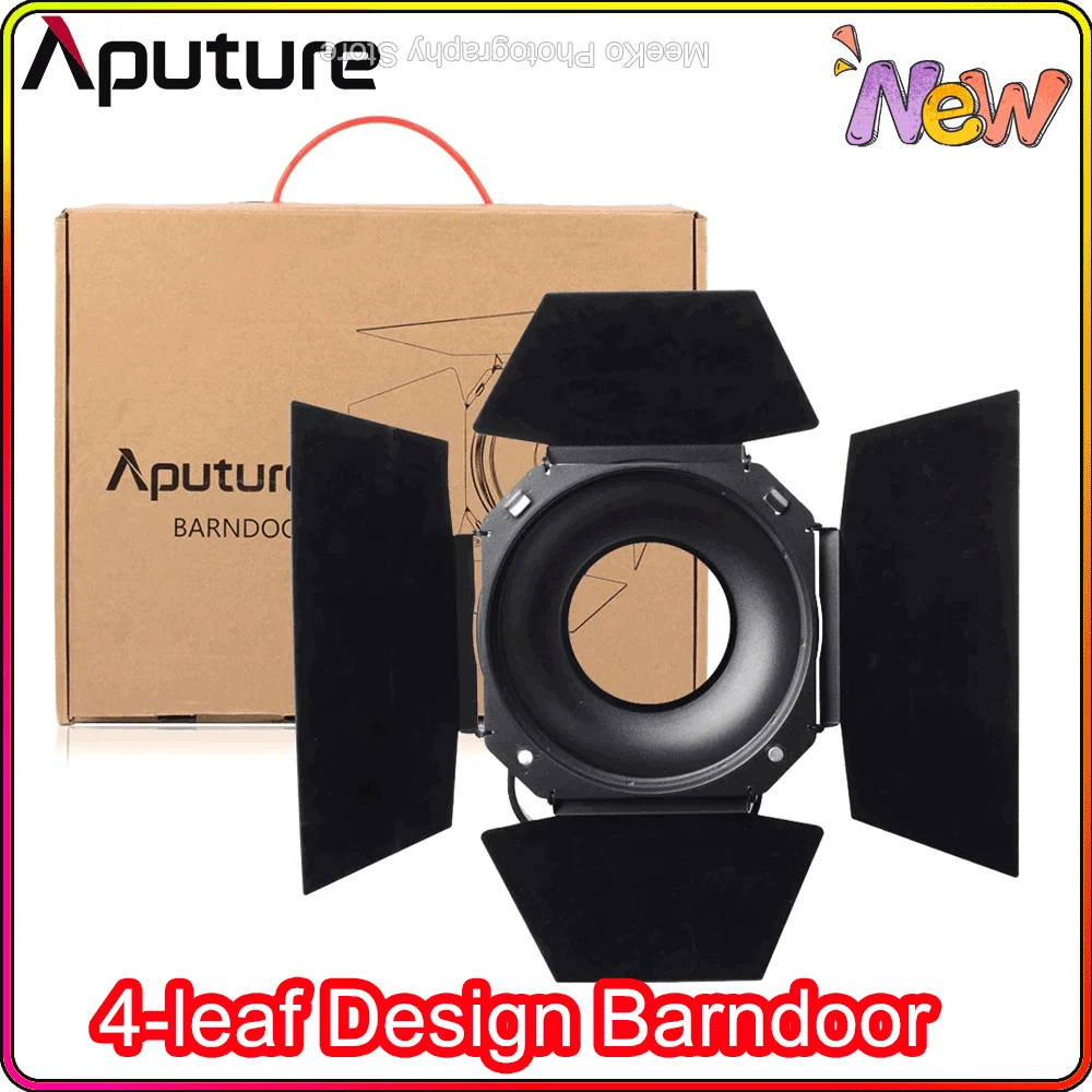 

Aputure 4-leaf Design Barndoor Standard 7-inch Bowens Mount Barn Door светодиодный Aputure LS 120D C120D II 300D светильник