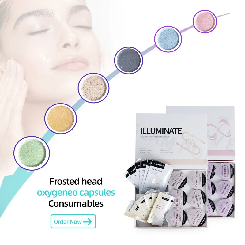 CO2 Pod Glam For Bubble Facial Machine Spa Revive Pods Aqua Уход за кожей Serum Gels