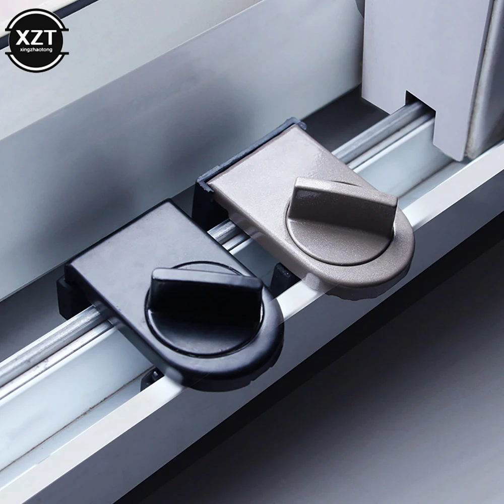 

Practical Aluminum Alloy Sliding Door Window Locks Adjustable Door Security Lock Home Office Safety Lock Anti-Theft Security Too