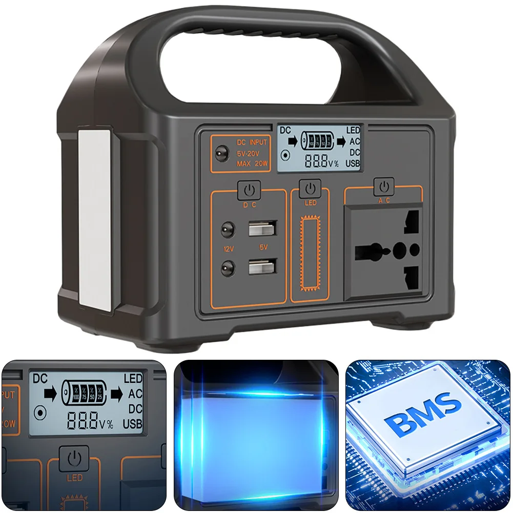 Портативная солнечная электростанция 100 Вт 24000 мАч 110 В солнечный генератор