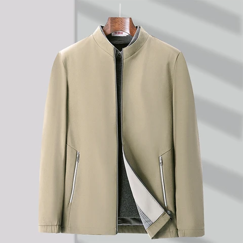 Куртка мужская деловая Повседневная, блейзер, легкая одежда для работы, модная однотонная, весна-осень
