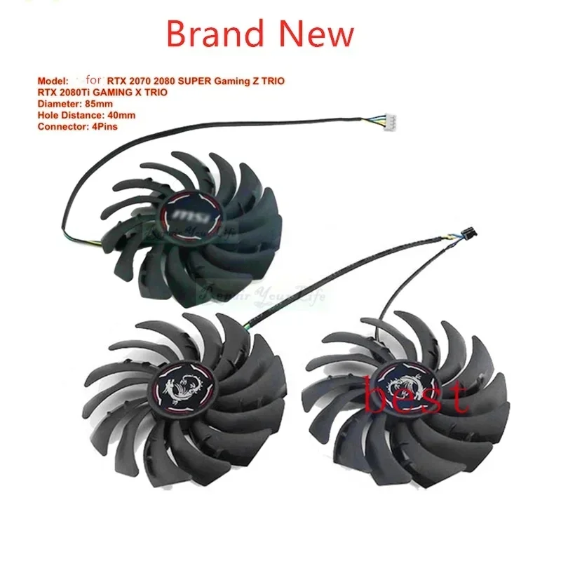 Кулер для видеокарты MSI RTX2080 TI GAMING X TRIO RTX 2070 SUPER Z PLD09210B1