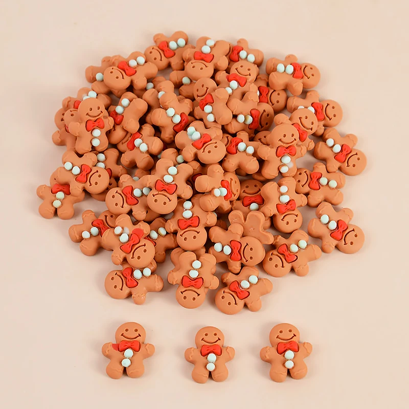 

Рождественский имбирный человечек из полимера 10/20 шт