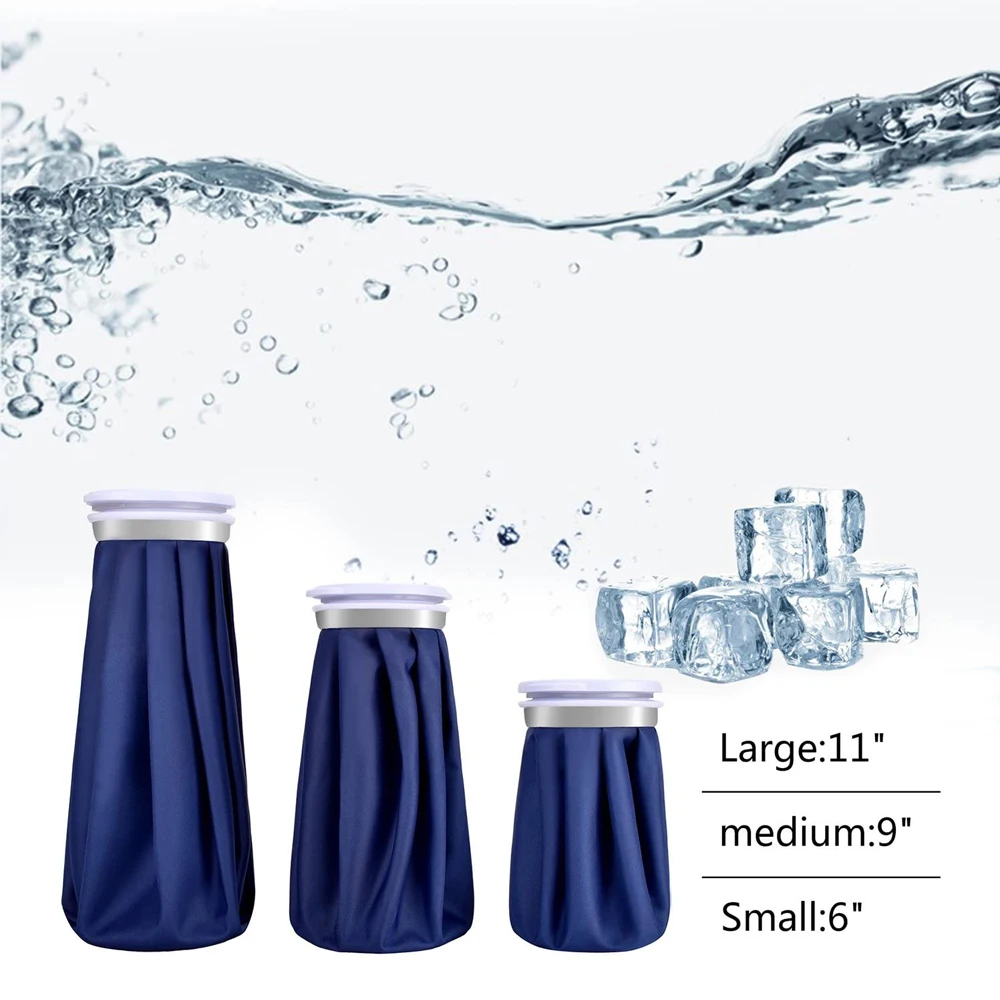 1 Шт. Многоразовая Упаковка Для Льда С Холодным Сжатием И Фиксирующей Лентой