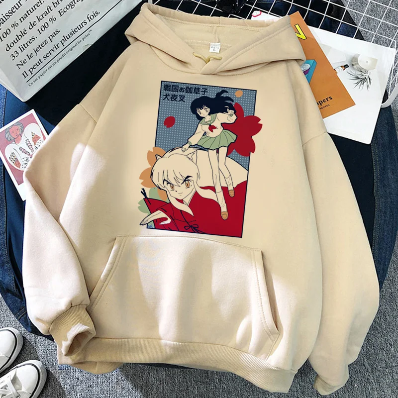 

inuyasha hoodies men manga Ulzzang male clothing streetwear