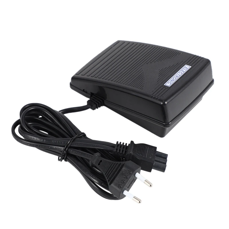 

5X Home Sewing Machine Foot Control Pedal With Power Cord Pedal Control Eu Plug 200-240V Black