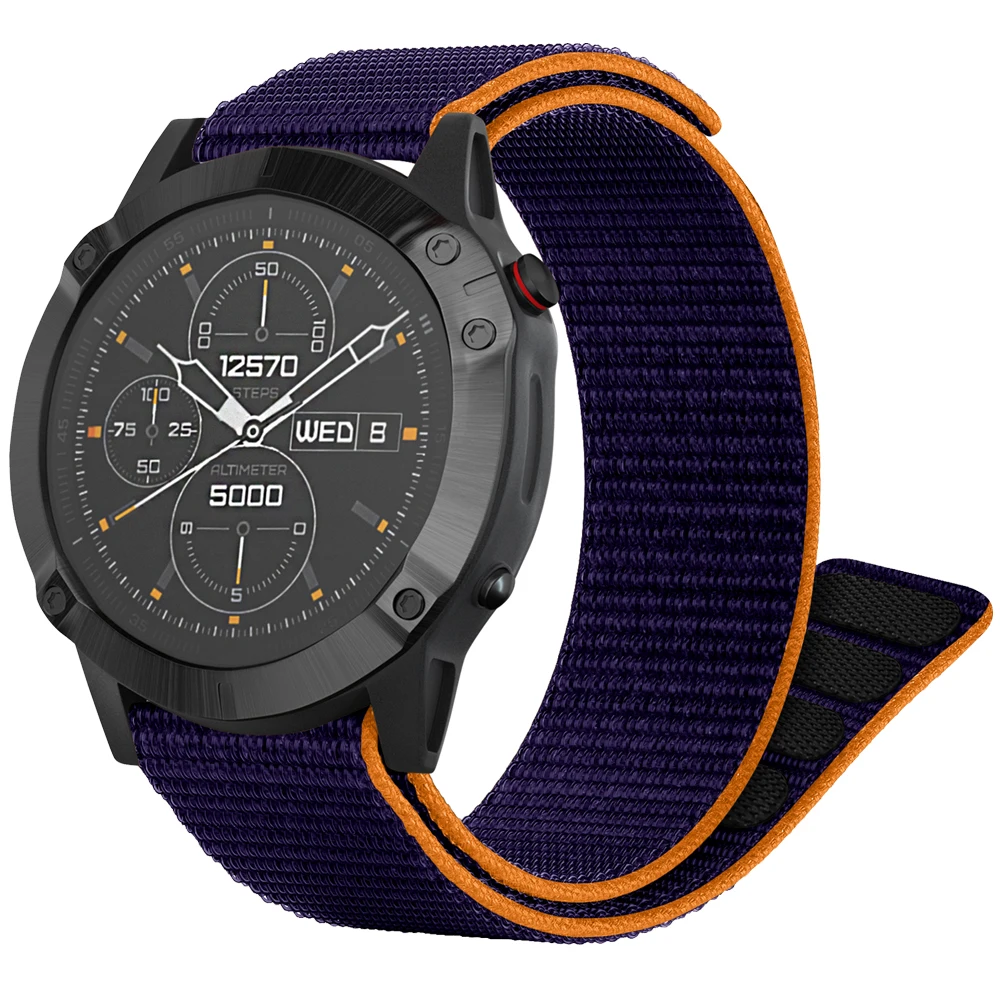 Сверхлегкий плетеный нейлоновый ремешок YAYUU для Garmin Fenix 6/Fenix 7 Band 22 мм 6/6 Pro/5/5 Plus |