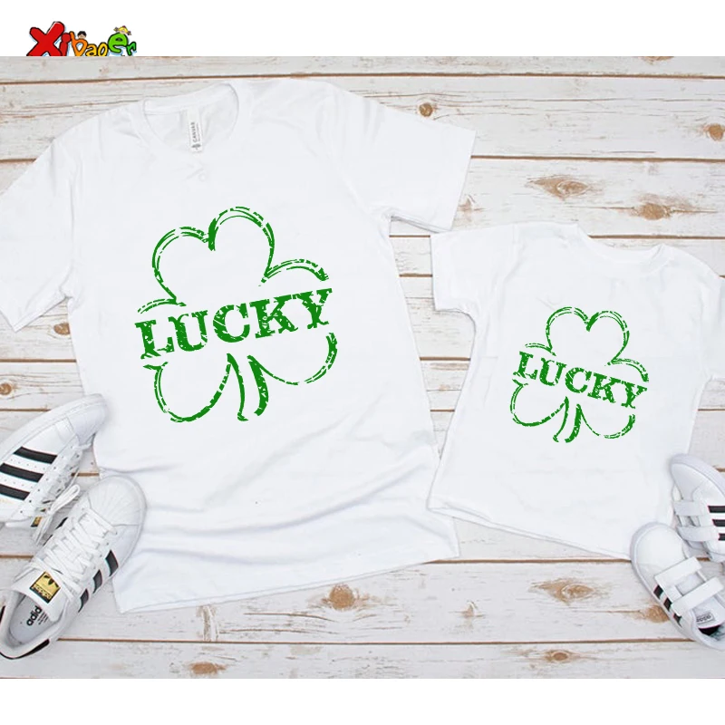 

Lucky Shamrock Shirt Family Matching Shirt Trip Shirts Holiday Matching Summer St Patricks Day Shirt Couple Outfits Mother's Day