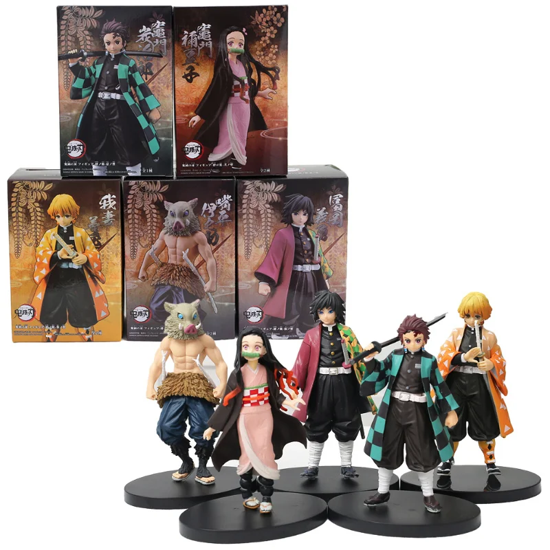 

Экшн-фигурки из аниме «рассекающий демонов» киметсу, No Yaiba Tanjirou Nezuko, игрушки, модель аниме-фигурки Kanroji Mitsuri Uzui Tengen для подарка