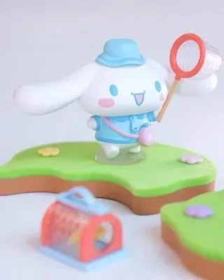 Sanrio Kawaii Семейный Кемпинг Друзья серии глухая коробка Kuromi My Melody Cinamoroll кукла