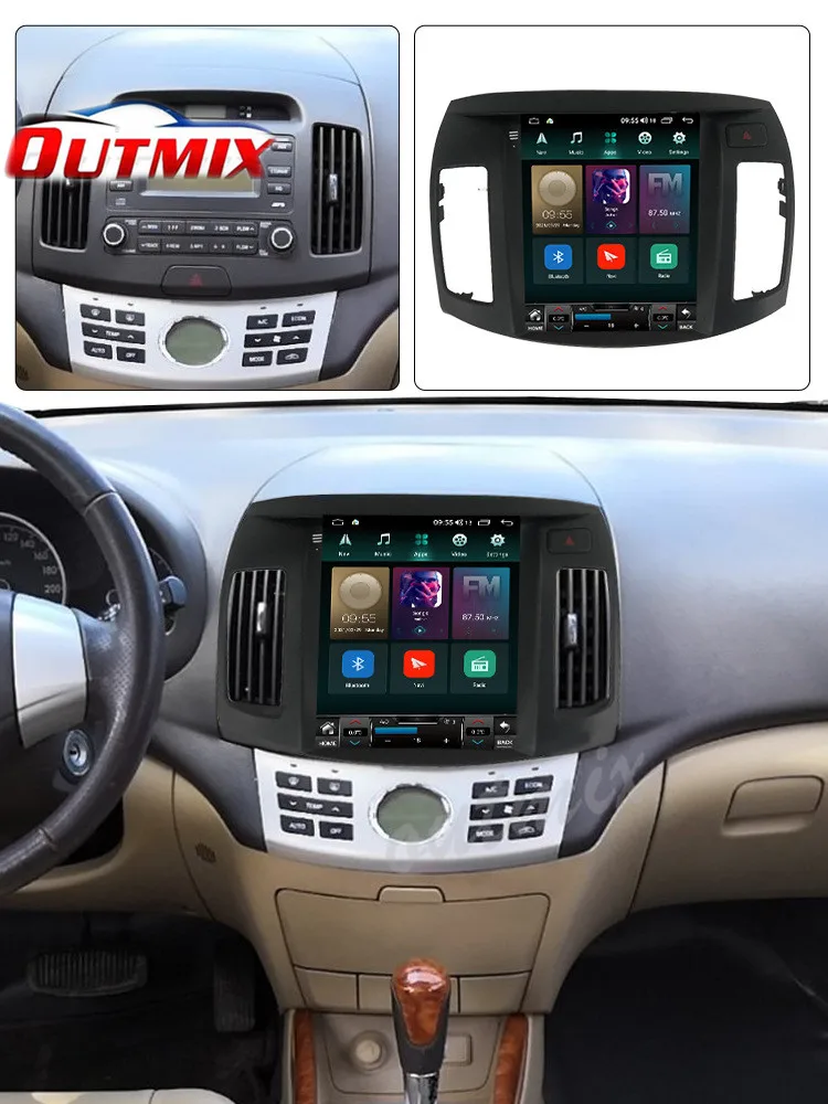 Android 11 Carplay 128G для Hyundai Elantra 2008-2010 автомобильный радиоприемник с навигацией GPS