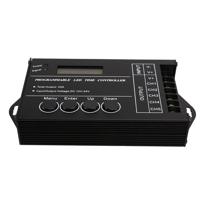

TC420 Time Programmable RGB LED Controller DC12V-24V 5 Channel LED Timing Dimmer