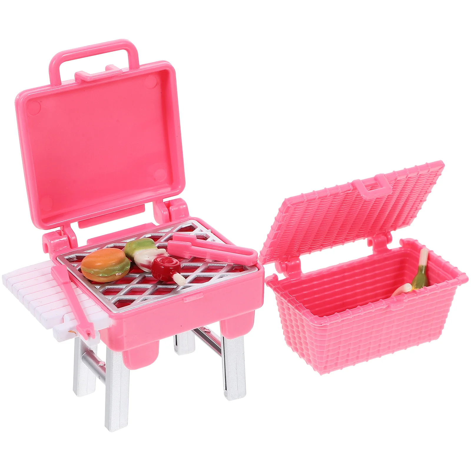 

Toys Toddler Kitchen Playset BBQ Accessories Kids Grill Pretend Plastic Grills Child