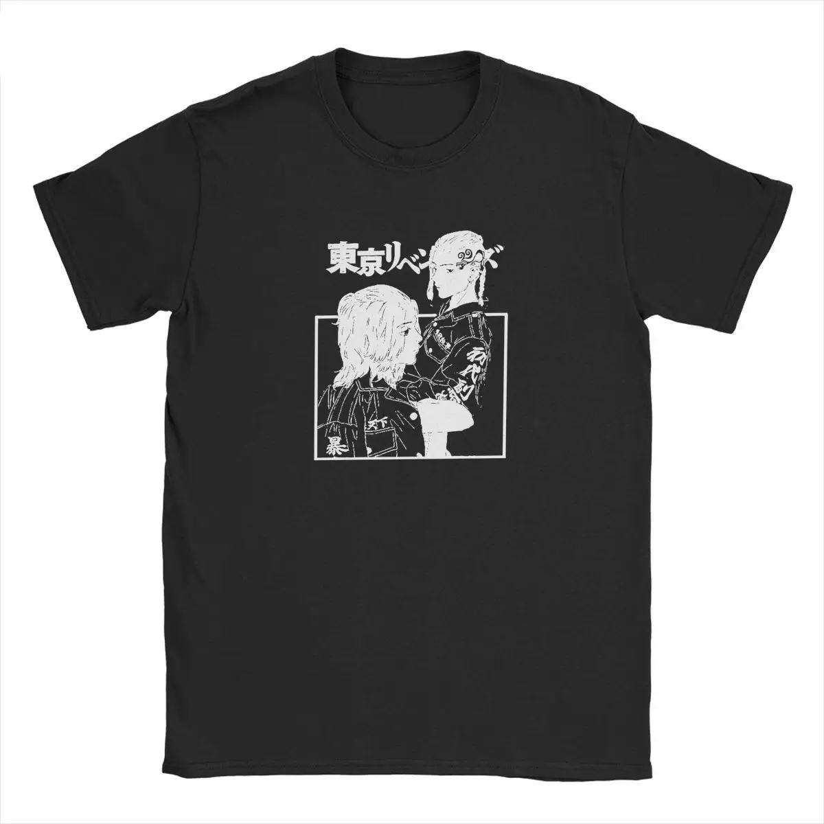 

Футболка мужская с японским Аниме Манга, Токийский призрак, забавная футболка из 100% хлопка, футболка с коротким рукавом и круглым вырезом, т...