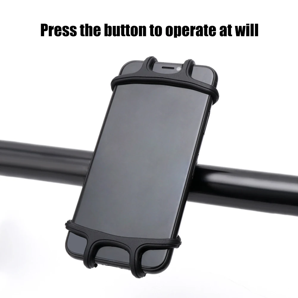 

Держатель для горного велосипеда, силиконовый руль, кронштейн для крепления сотового телефона на горном и дорожном велосипеде для 4,5-7 дюймо...