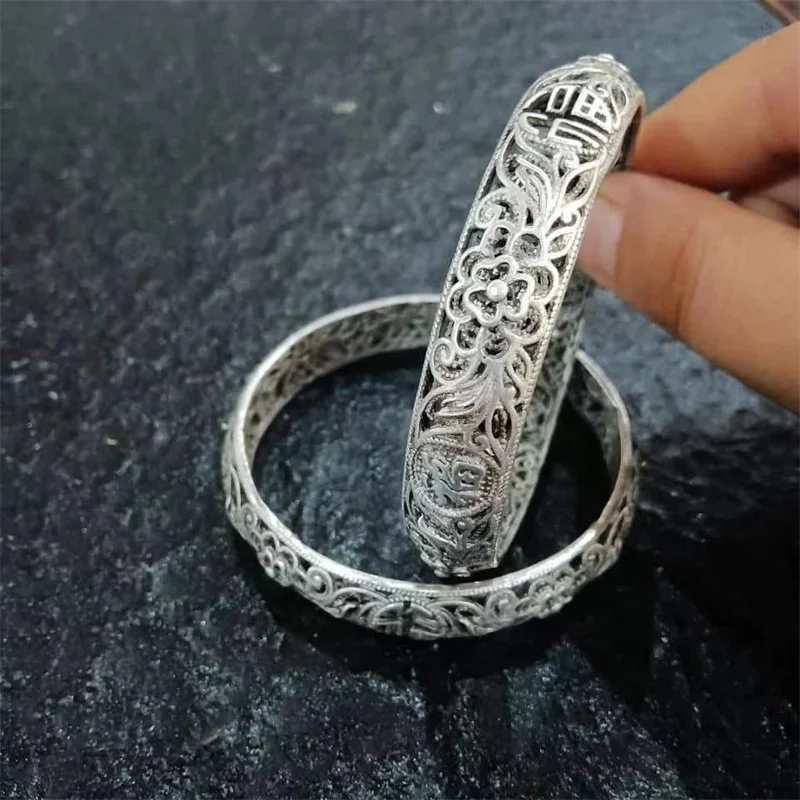 Maichuang/тибетские серебряные полые филигранные браслеты изысканные