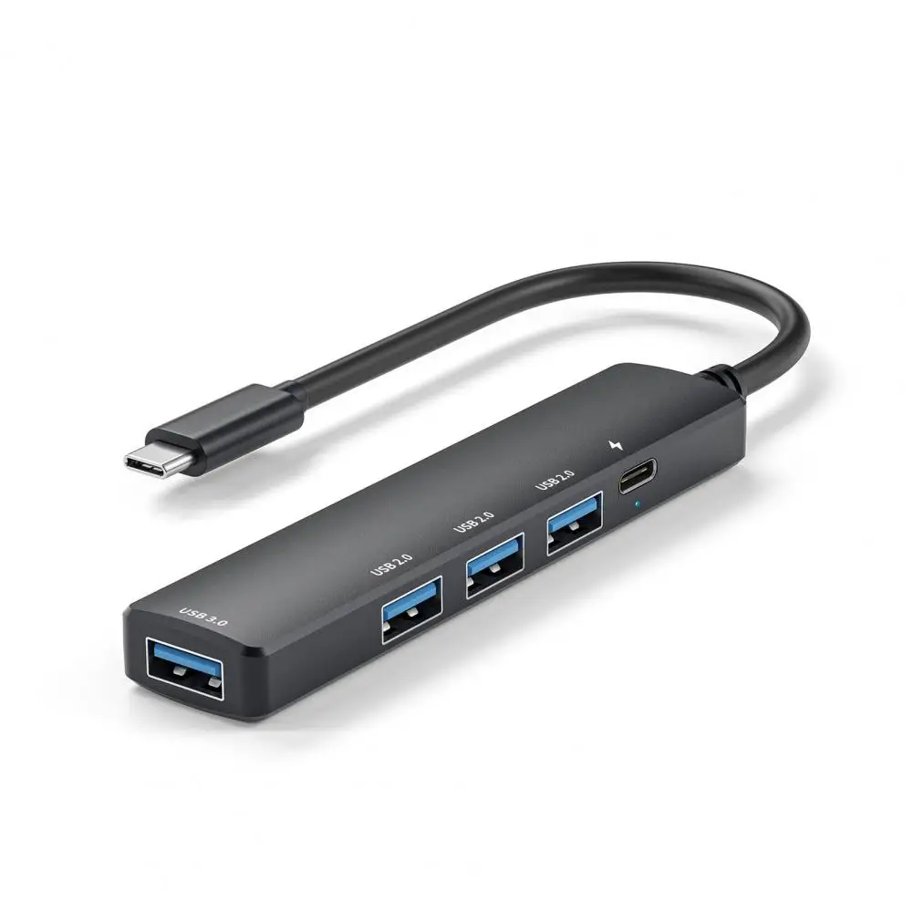 

Адаптер USB Type-C на USB 100/2,0, 5 портов
