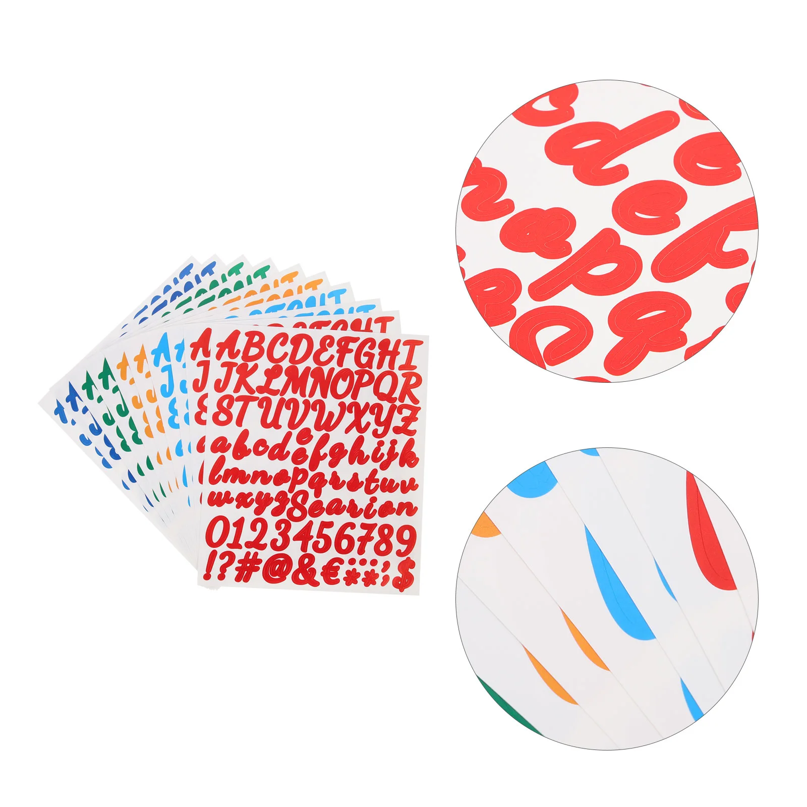 

10 Sheets Self Adhesive Vinyl Letters Numbers Stickers Alphabet Letter Number DIY Decals