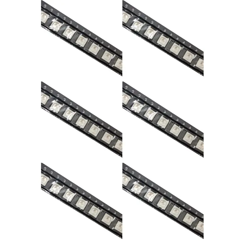 Фото YWDZ-3000 шт. светодиодные чипы WS2812B (4 контакта), 5050 RGB SMD, белая версия, WS2812, индивидуально адресуемые цифровые пиксели, DC5V №1