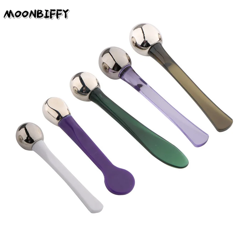 

1Pc Metal Cosmetic Eye Cream Scoop Sleeping Eye Mask Spatula Face Lift Eye Massager Tools Eye Cream Applicator Beauty tools