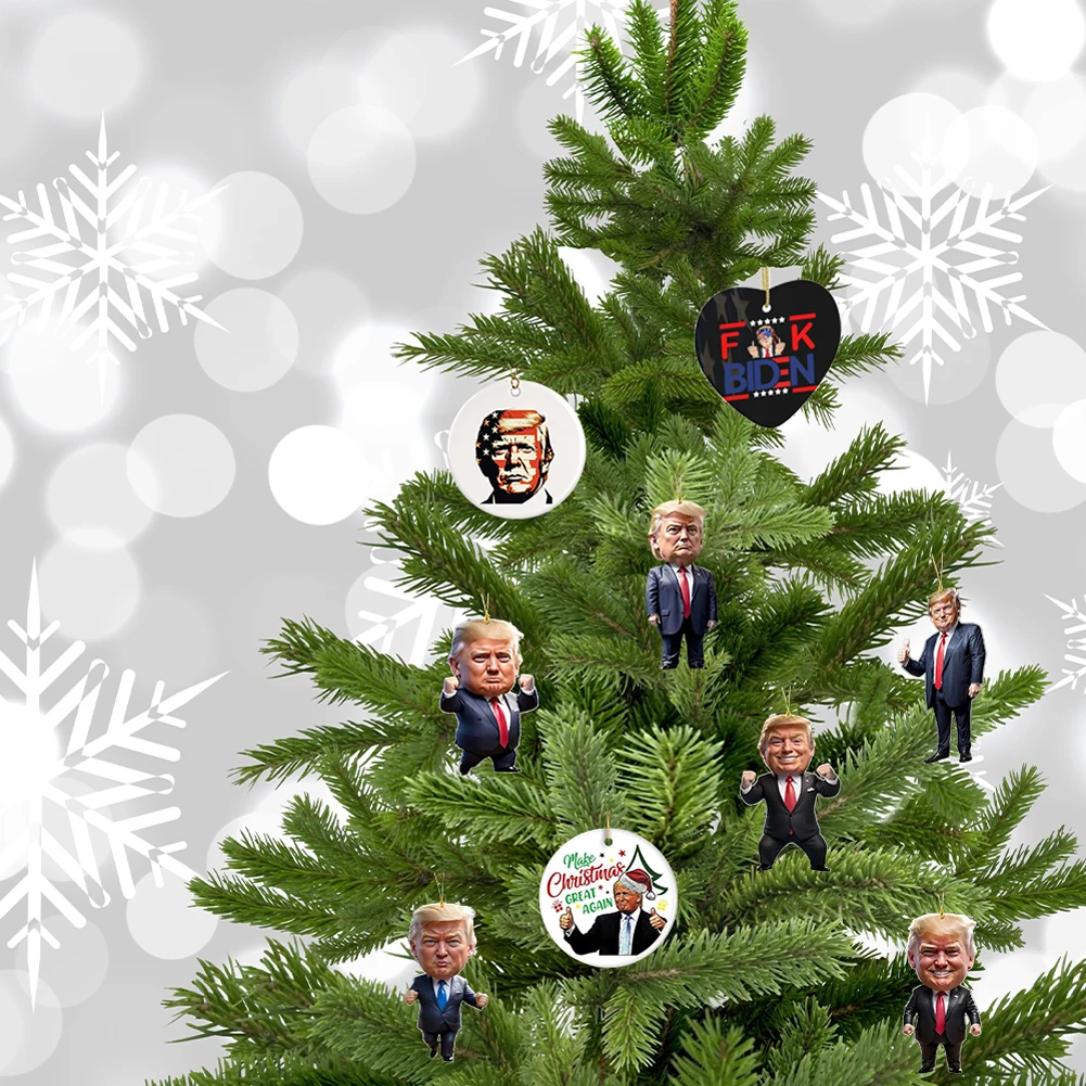 Адвент-календарь Трампа на 2024 год набор украшений в виде 24-дневные подвесные