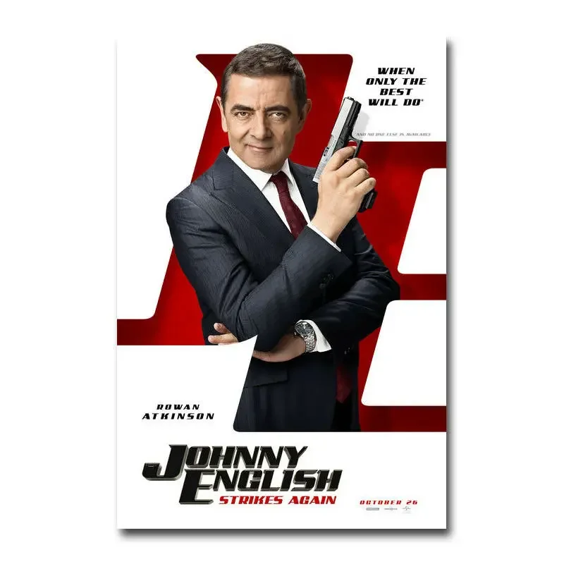 J0125 Johnny English Strikes Again фильм стикер на стену шелковый постер искусство свет холст