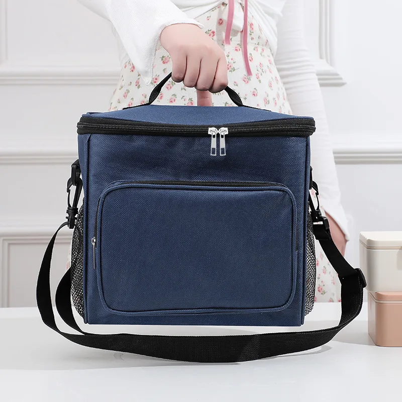 

Picnic Bento Handbags Lunch Box for Adults Retain Freshness Thermal Bag New Oxford Cloth Shoulder Lunch Bags Portable Outdoor
