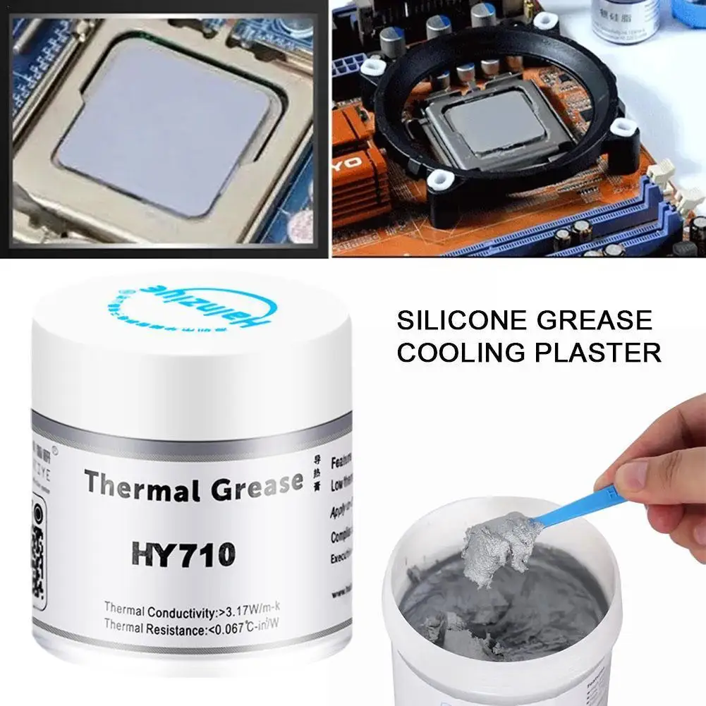 

1 PCS 10g HY510/610/710 CPU Thermal Grease Compound Silicone Heat Paste Paste Conductive P0I3