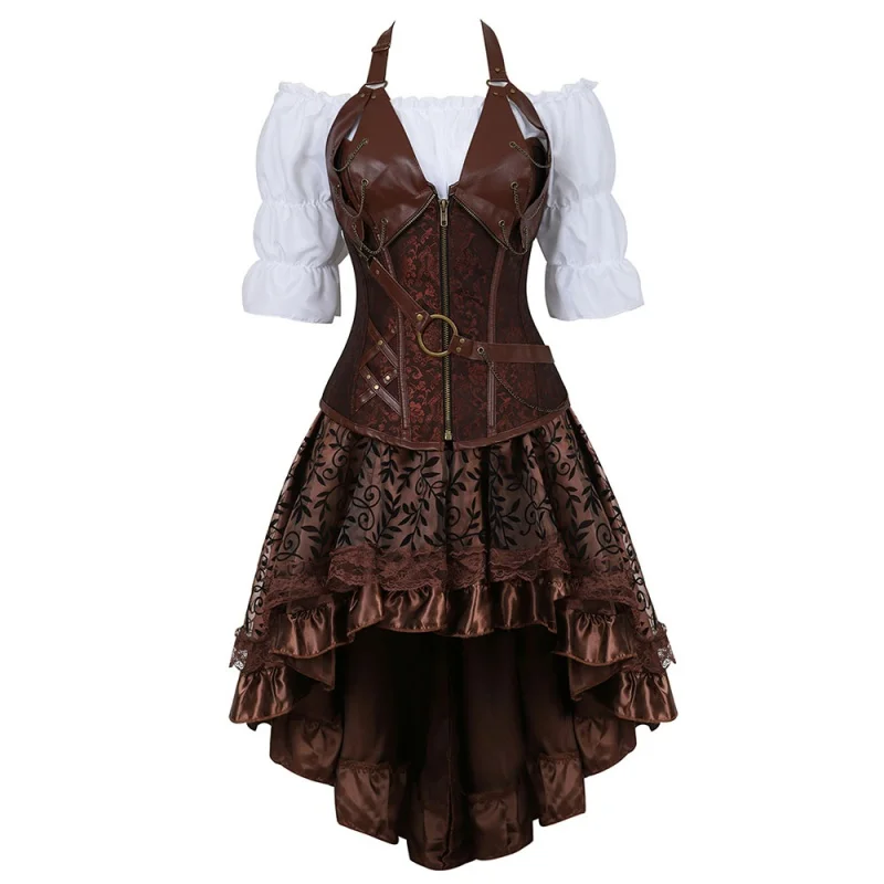 

Steampunk Corset Dress Halloween Cosplay Costume
