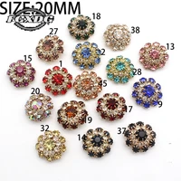 10pcs 20mm diy decorative buttons for clothing super luxury womens clothing accessories crystal buttons fashion fur coat button