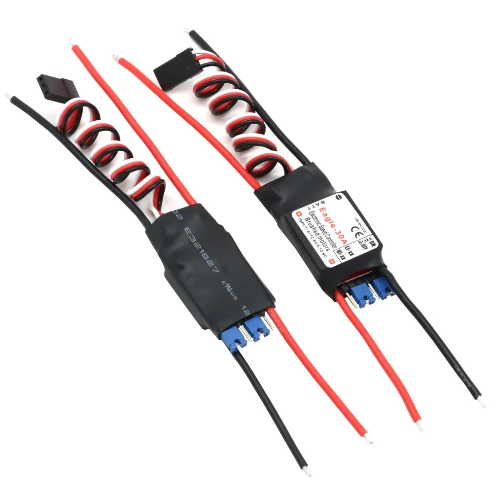 RC ESC 20A 30A 2-3S 1A/5V BEC Матовый регулятор скорости для радиоуправляемого самолета 370 380