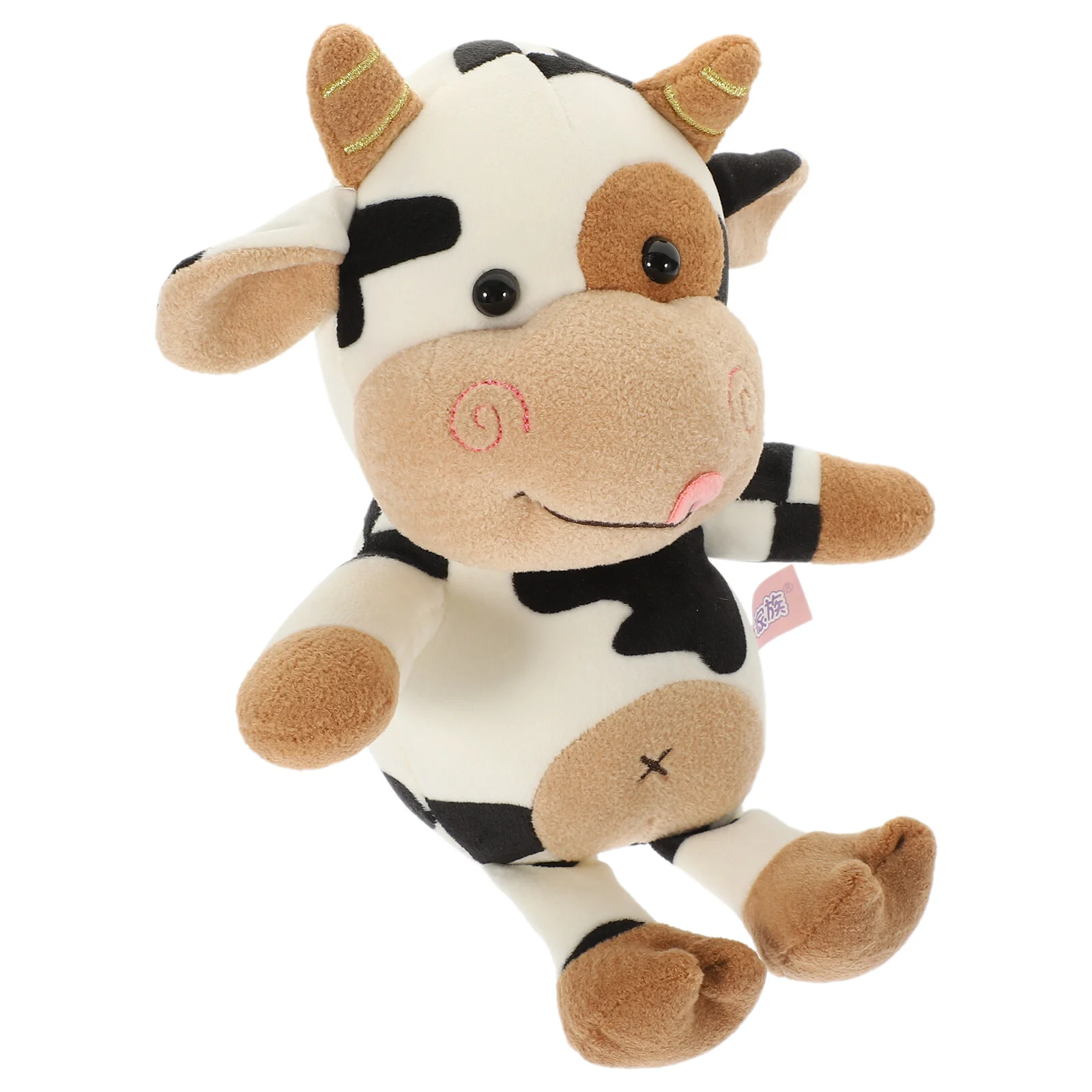

Little Small Toy Household Portable Plush Plush Stuffed Animalss Comfortable Cow Interesting