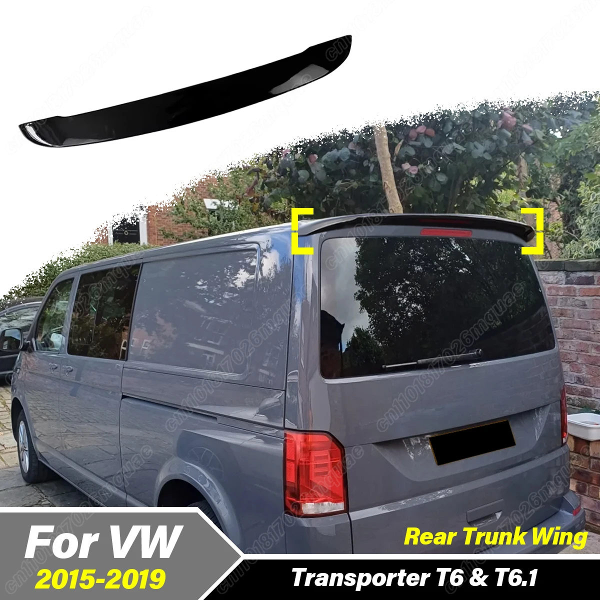 

Для Volkswagen VW Transporter T6 и T6.1 2015 2016 2017 2018 2019 заднее крыло багажника задняя крышка крыши губа хвостовой спойлер внешний обвес комплект