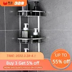 Космическая алюминиевая полка для ванной комнаты без штамповки Душ Caddy Sheves кухонная корзинка для хранения клейкая присоска угловые полки для душа