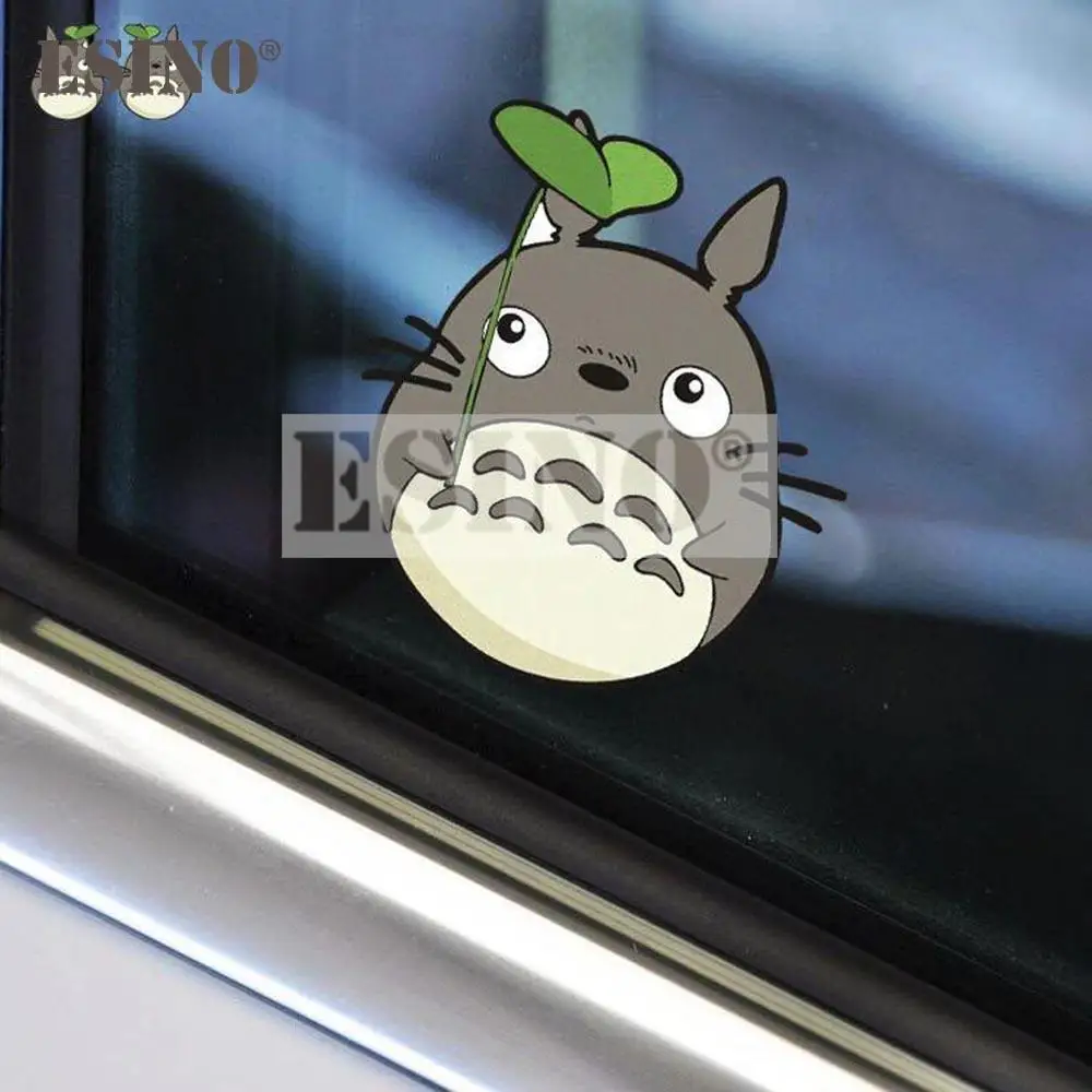 Стайлинг автомобиля модный забавный декоративный лист Тоторо зеркало заднего