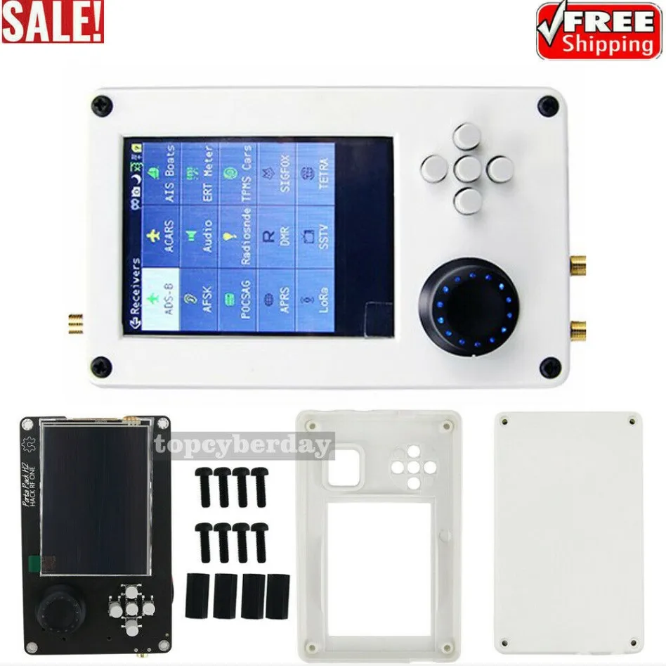 

Upgraded PortaPack H2 3.2"Touch Screen 0.5PPM TCXO Clock w/Shell For HackRF One