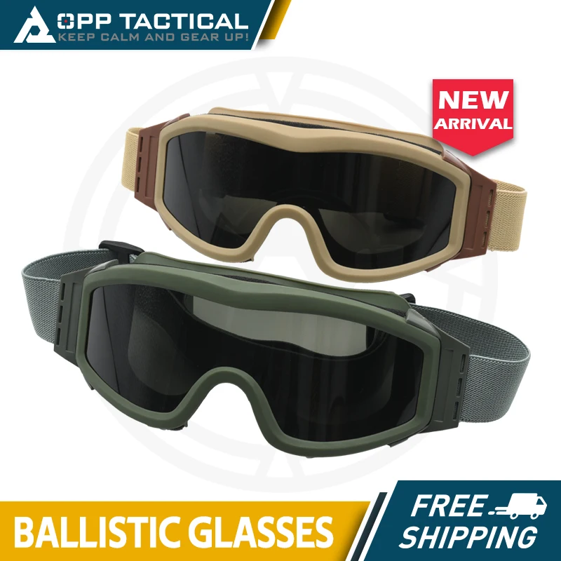 Gafas tácticas de Airsoft, lentes balísticos militares, 2 piezas de lentes para casco, protección ocular de Paintball, militares