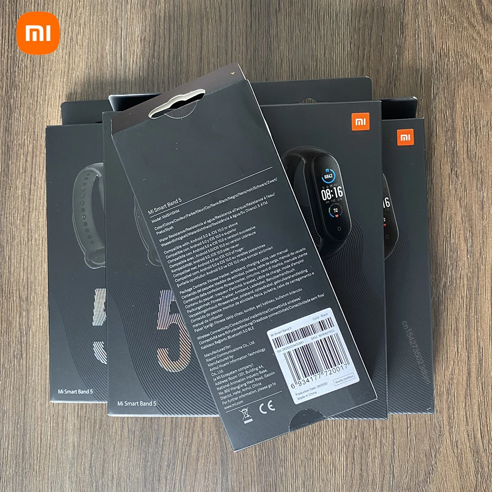 Умный Браслет Xiaomi Mi Band 5 6 цветов AMOLED экран |