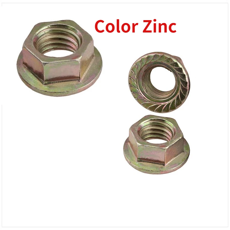 

Гайки фланцевые шестигранные M2-M16 из нержавеющей стали/углеродистой стали