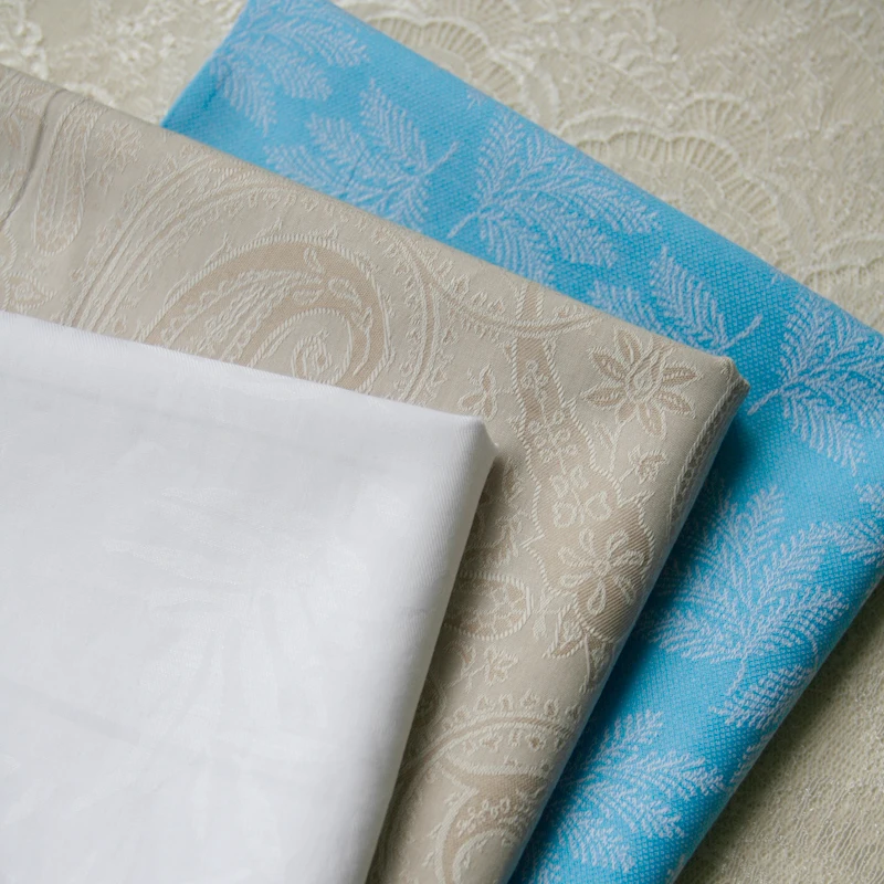 

110x50cm Embroidered Dark Jacquard Cotton Fabric Ancient Costume Dress Clothing Fabric Diy
