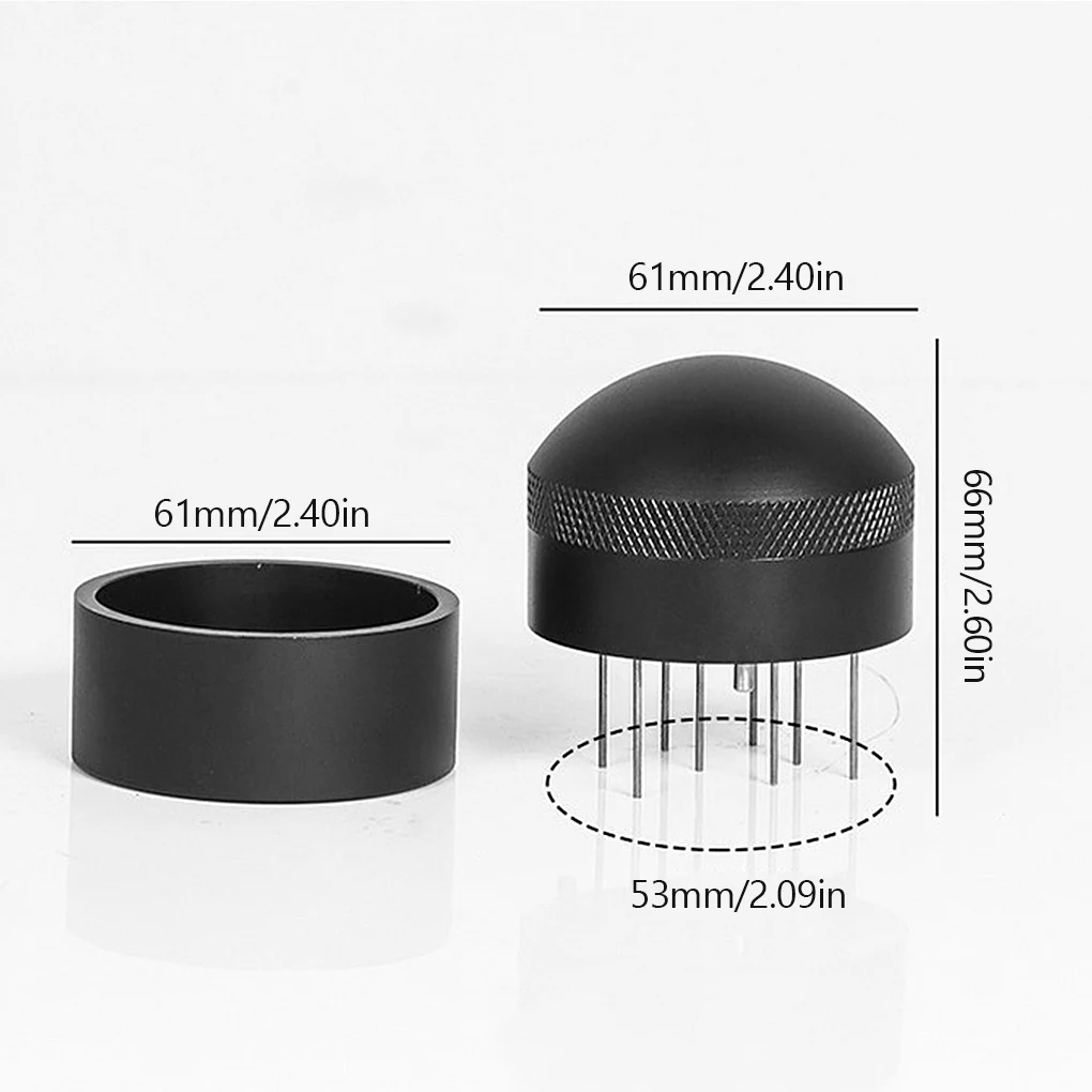 

Coffee Distributor Manual Coffee Leveler Metal Espresso Distribution Tool Powder Distributing Needle for Coffee Shop Bar, 58mm